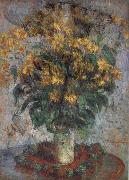 Claude Monet Jerusalem Artichoke Flowers oil on canvas